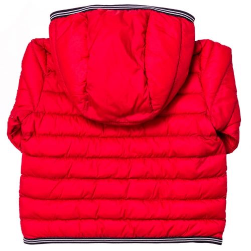 Baby Red Branded Hooded Puffer Jacket 65364 by BOSS from Hurleys