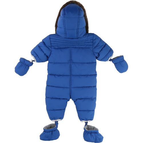 Baby Electric Blue Hooded Snowsuit 13377 by Timberland from Hurleys