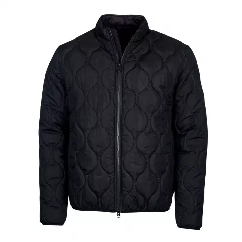 Mens Black Accelerator Race Quilted Jacket 97457 by Barbour International from Hurleys