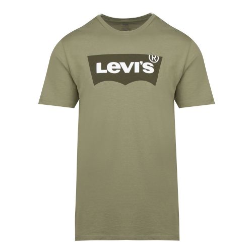 Mens Aloe Green Housemark Graphic Tonal S/s T Shirt 57779 by Levi's from Hurleys