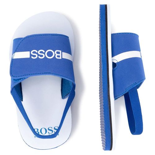 Toddler Electric Blue Logo EVA Sandals (19-26) 85490 by BOSS from Hurleys