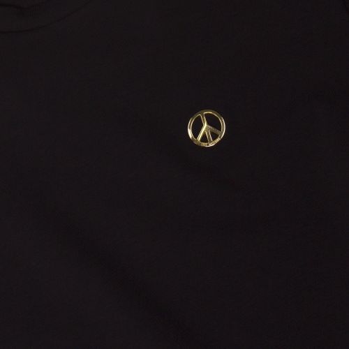 Mens Black Small Peace Badge Slim S/s T Shirt 39389 by Love Moschino from Hurleys