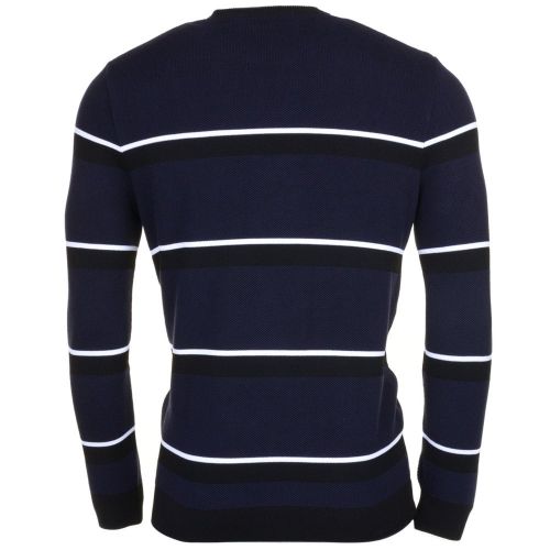 Mens Black & Navy Made In France Striped Jumper 61770 by Lacoste from Hurleys