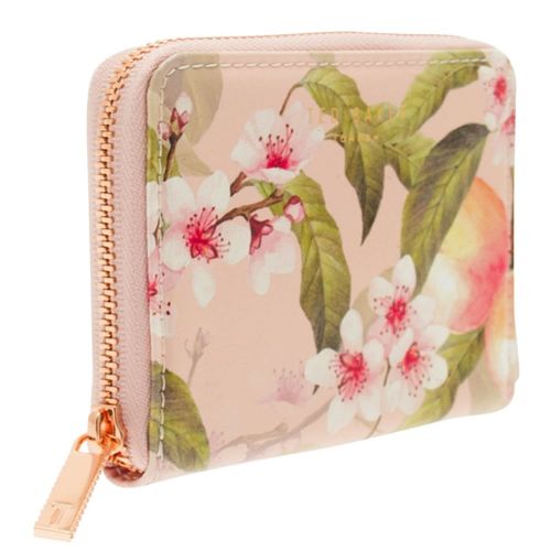 Womens Light Pink Ivy Peach Blossom Print Small Purse 18684 by Ted Baker from Hurleys