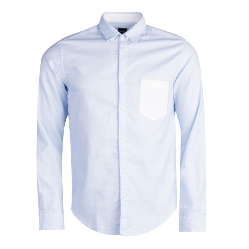 Athleisure Mens Open Blue Baynix_R L/s Shirt 32098 by BOSS from Hurleys