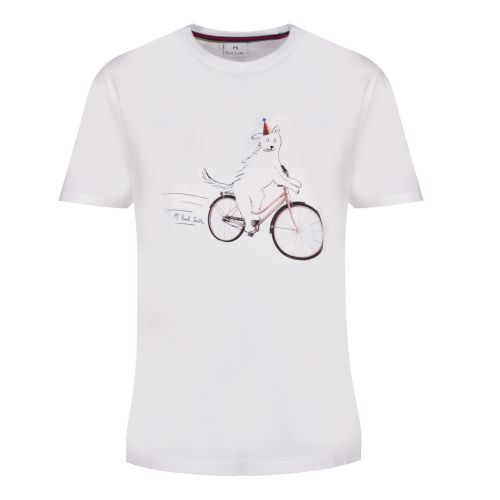 Womens White Pawfect Ride S/s T Shirt 43282 by PS Paul Smith from Hurleys