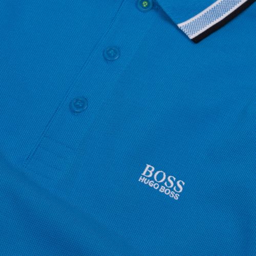 Athleisure Mens Bright Blue Paddy Regular Fit S/s Polo Shirt 44819 by BOSS from Hurleys