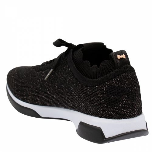 Womens Black Glitter Lyara Trainers 41024 by Ted Baker from Hurleys