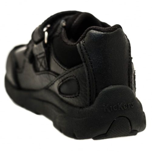 Infant Black Leather Moakie Reflex Strap (5-12) 61950 by Kickers from Hurleys