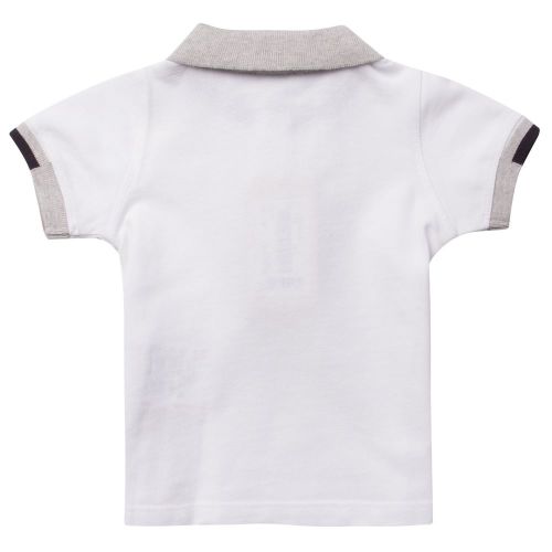 Baby White Small Logo S/s Polo Shirt 19778 by Armani Junior from Hurleys