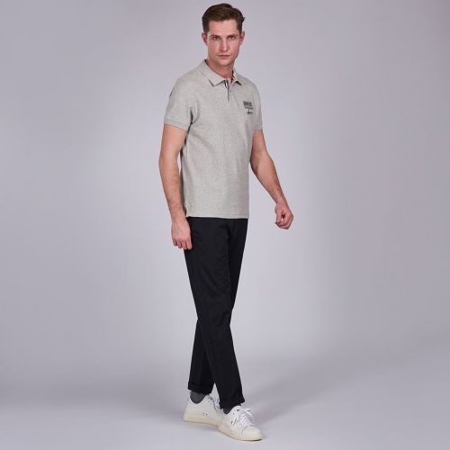 Mens Grey Marl Chad Pique S/s Polo Shirt 75456 by Barbour Steve McQueen Collection from Hurleys