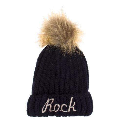 Girls Navy Rock Pom Hat 29909 by Mayoral from Hurleys