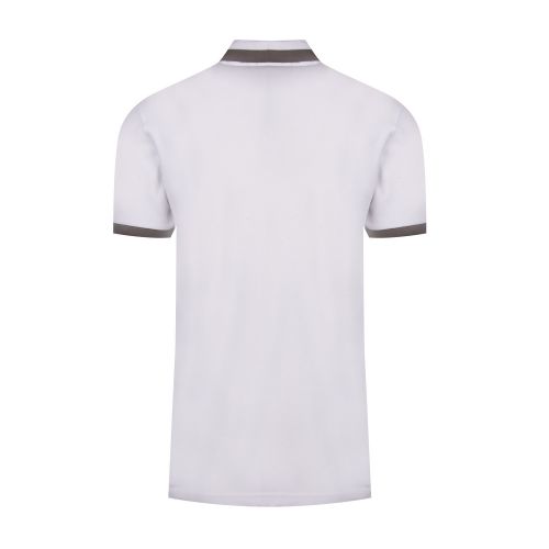 Casual Mens White Ptrans Tipped S/s Polo Shirt 57011 by BOSS from Hurleys