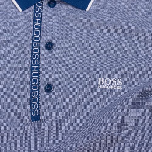 Athleisure Mens Blue Paule 4 Slim Fit S/s Polo Shirt 57049 by BOSS from Hurleys