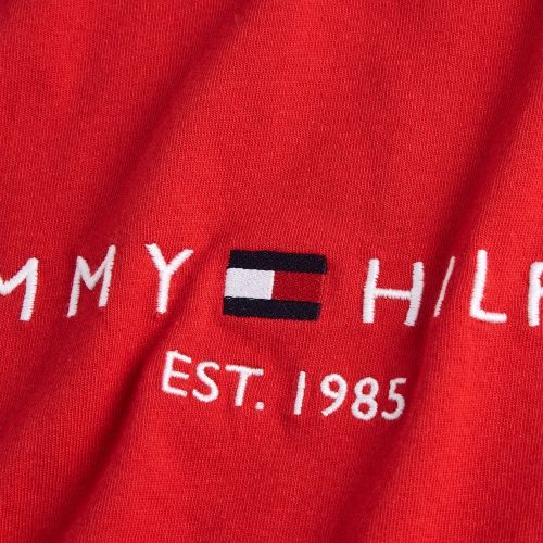 Mens Haute Red Tommy Logo S/s T Shirt 50032 by Tommy Hilfiger from Hurleys