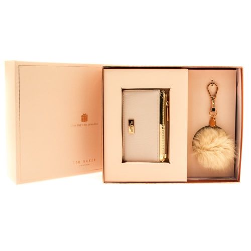 Womens Nude Pink Deenaa Card Purse With Keyring Gift Set 68584 by Ted Baker from Hurleys