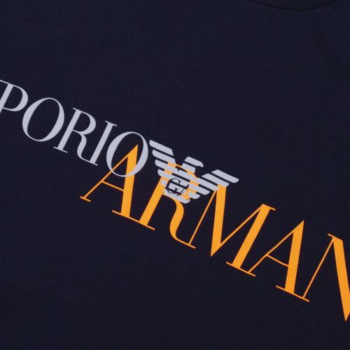 Mens Marine Megalogo S/s T Shirt 78160 by Emporio Armani Bodywear from Hurleys