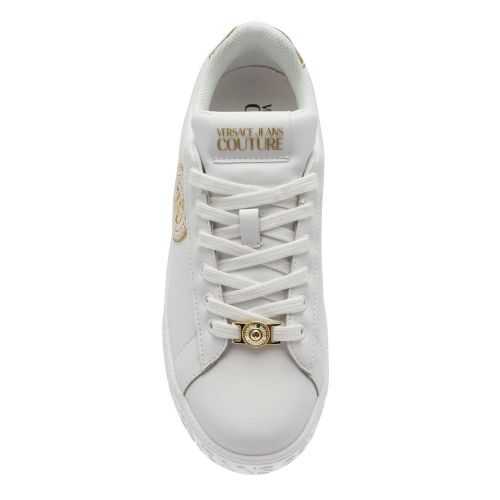 Womens White Emblem Logo Trainers 83638 by Versace Jeans Couture from Hurleys