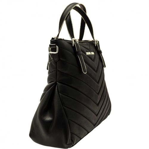 Womens Black Chevron Quilt Shopper Bag 59152 by Armani Jeans from Hurleys