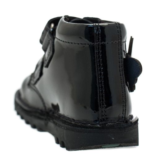 Infant Black Patent Leather Kick Flutter (5-12) 61974 by Kickers from Hurleys