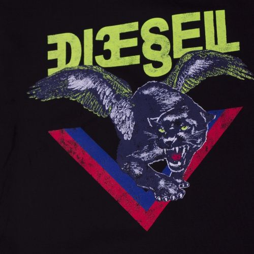 Mens Black T-Diego-A4 Animal S/s T Shirt 42997 by Diesel from Hurleys