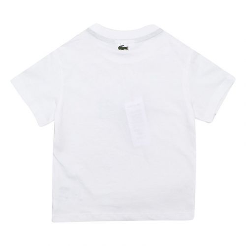 Boys White Crocodile S/s T Shirt 103513 by Lacoste from Hurleys