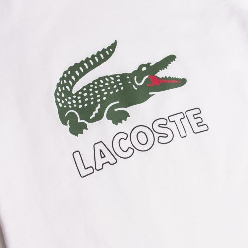 Boys White Big Croc S/s T Shirt 38612 by Lacoste from Hurleys