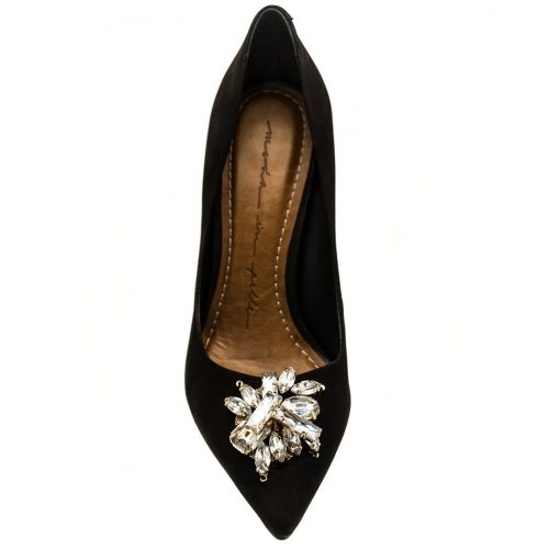 Womens Black Luna Embellished Shoes 66118 by Moda In Pelle from Hurleys