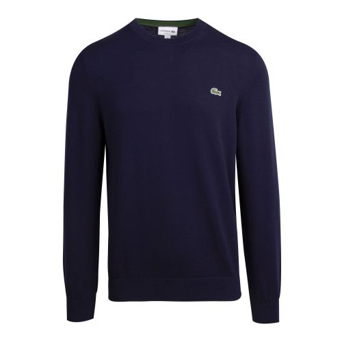 Lacoste Mens Navy Crew Neck Knitted Jumper 74476 by Lacoste from Hurleys