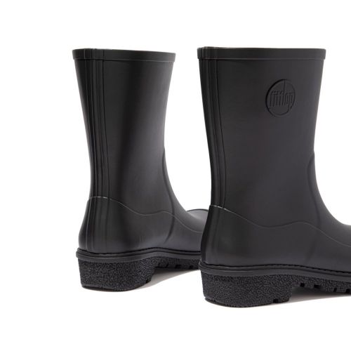 Womens Black Wonderwelly Short Wellington Boots 83694 by FitFlop from Hurleys