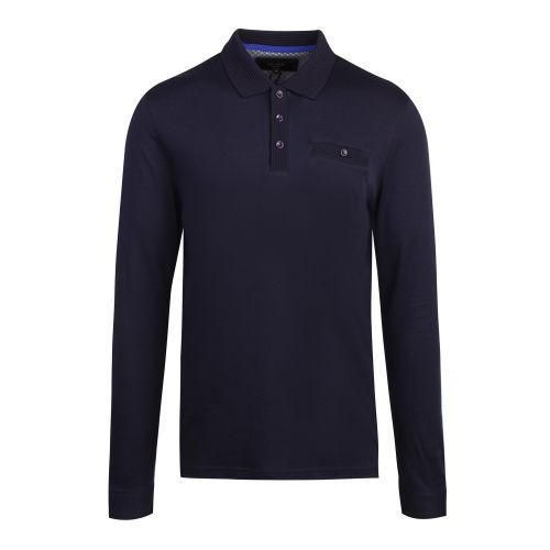 Mens Black Skelter L/s Polo Shirt 54974 by Ted Baker from Hurleys