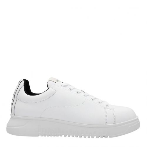 Mens White Icon Trainers 84248 by Emporio Armani from Hurleys