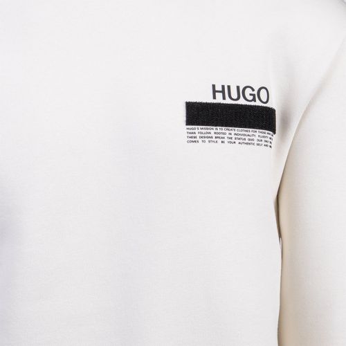 Mens Natural Dinmare Sweat Top 100089 by HUGO from Hurleys