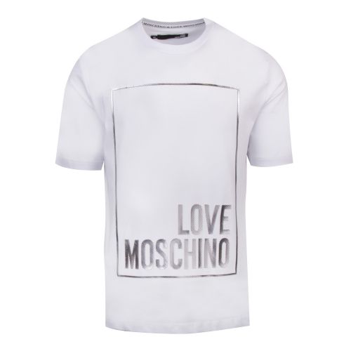 Mens Optical White Logo Box S/s T Shirt 56816 by Love Moschino from Hurleys
