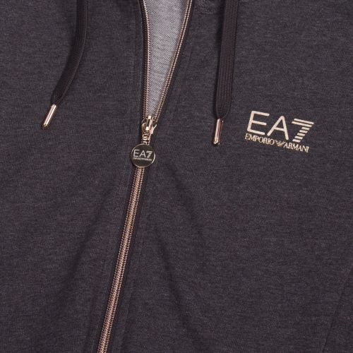 Womens Carbon Grey Training Hooded Zip Through Tracksuit 48231 by EA7 from Hurleys