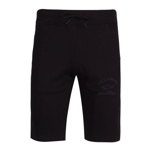 Mens Black Classic Logo Sweat Shorts 82423 by Paul And Shark from Hurleys