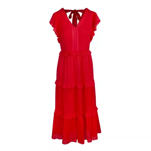 Womens Coral Tiliana Ruffle Tiered Maxi Dress 87280 by Ted Baker from Hurleys