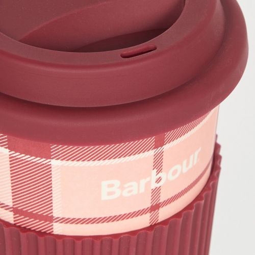 Womens Pink/Red Tartan Travel Mug 93820 by Barbour from Hurleys