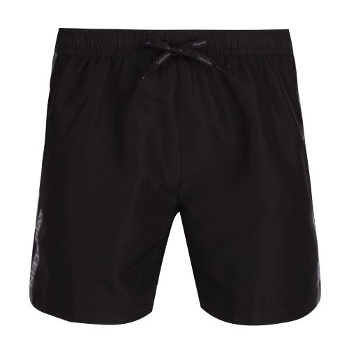 Mens Black Logo Tape Swim Shorts 73782 by Calvin Klein from Hurleys