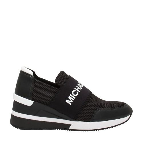 Womens Black Felix Wedge Trainers 90022 by Michael Kors from Hurleys