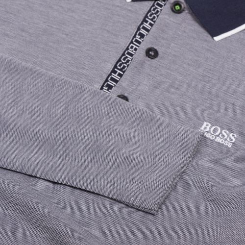 Athleisure Mens Navy Pleesy 4 Slim Fit L/s Polo Shirt 34383 by BOSS from Hurleys