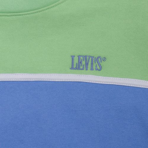 Womens Green/Marina Celeste Colourblock Sweat Top 57827 by Levi's from Hurleys