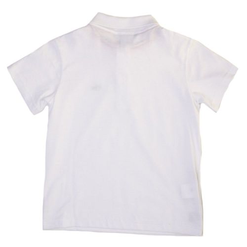 Boys White Jersey S/s Polo Shirt 63936 by Lacoste from Hurleys