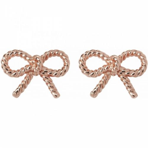 Womens Rose Gold Vintage Mini Bow Studs 34264 by Olivia Burton from Hurleys
