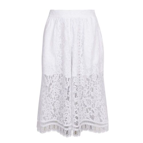 Womens Linen White Arta Lace Culottes 25623 by French Connection from Hurleys