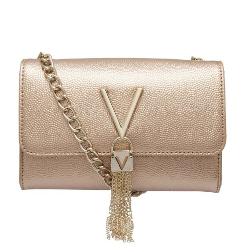 Womens Rose Gold Divina Small Tassel Crossbody Bag 86280 by Valentino from Hurleys