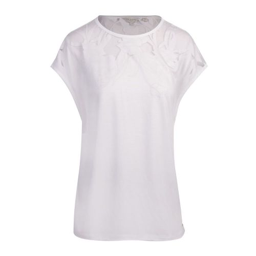 Womens White Lehoo Burnout S/s T Shirt 83222 by Ted Baker from Hurleys
