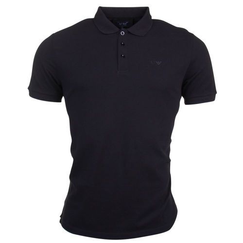 Mens Black Chest Logo Regular Fit S/s Polo Shirt 69610 by Armani Jeans from Hurleys