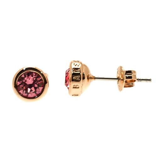 Womens Rose Gold & Pink Sinaa Crystal Stud Earrings 69985 by Ted Baker from Hurleys