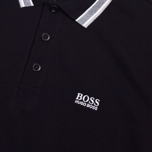 Mens Black Paddy S/s Polo Shirt 83371 by BOSS from Hurleys